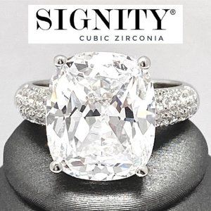 925 Sterling Silver, Signity Diamond CZ Ring
